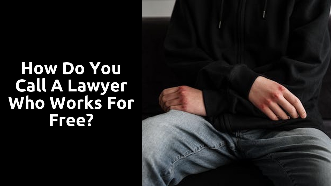 How do you call a lawyer who works for free?